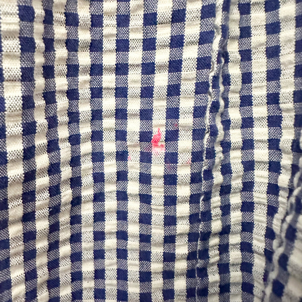Vintage 1980s Gingham Boat Dress / 6yr
