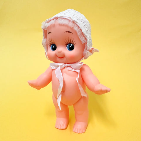 Vintage 1940s Doll Bonnet (fits 25cm Kewpie & Minikane Soft Bodied Doll)