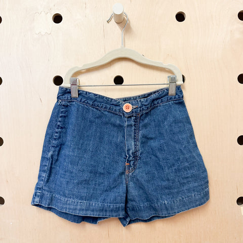Vintage 1970s Denim Shorts / 7-9yr