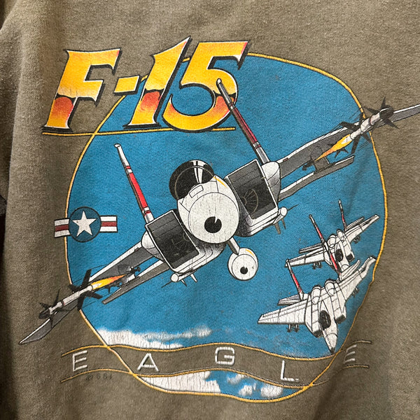 Vintage F-15 Jet Plane Sweatshirt / 5-7yr