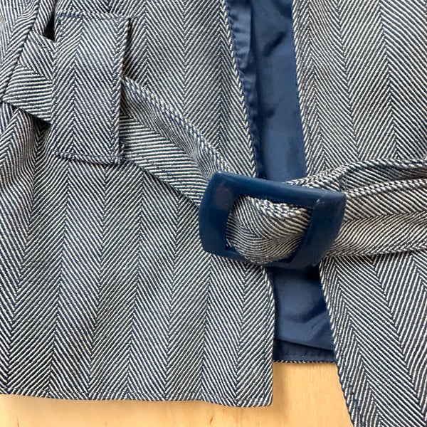 Vintage 1970s Harringbone Vest / 6yr