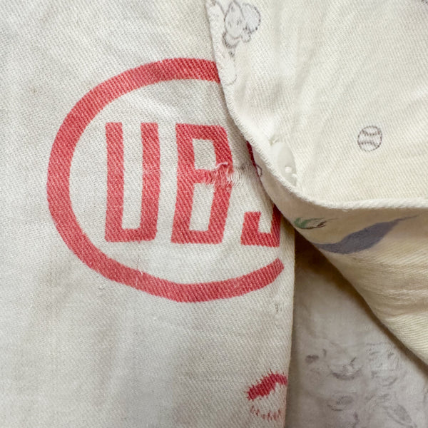 Vintage 1940s UBS Baseball Novelty Print Shirt / 5T