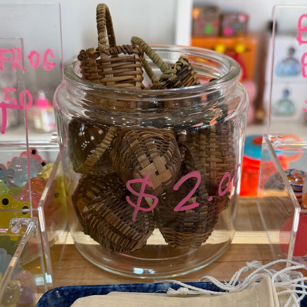 Mini Woven Basket with Handle