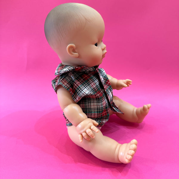 Vintage 1950s Plaid Doll Shirt (Gordis Doll size)