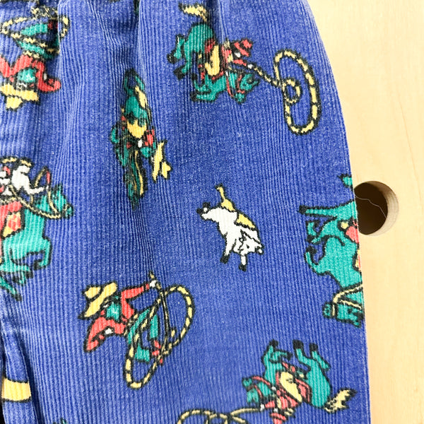 Vintage 1980s Cowboy Corduroy Pants / 12-18M