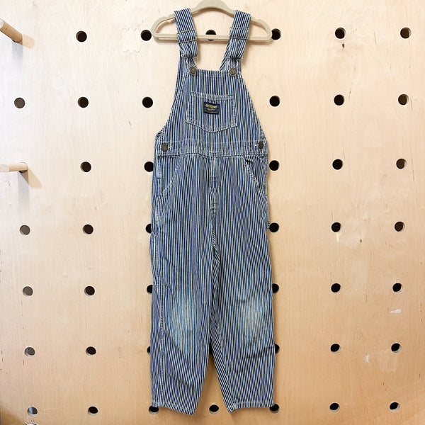 Vintage OshKosh Striped Overalls / 5T