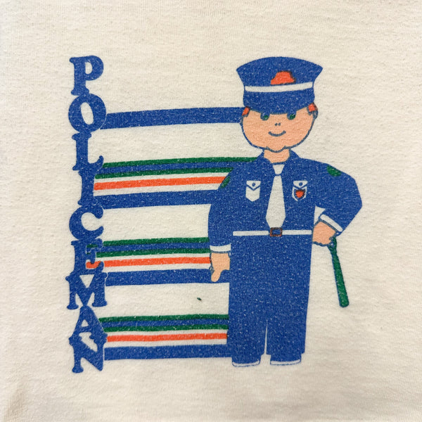 Vintage 1980s Policeman T-shirt - 12M