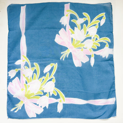 Vintage Hankie - Blue