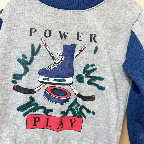 Vintage 1980s Hockey Sweatshirt / 5T