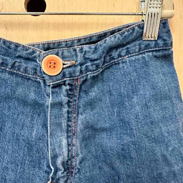 Vintage 1970s Denim Shorts / 7-9yr
