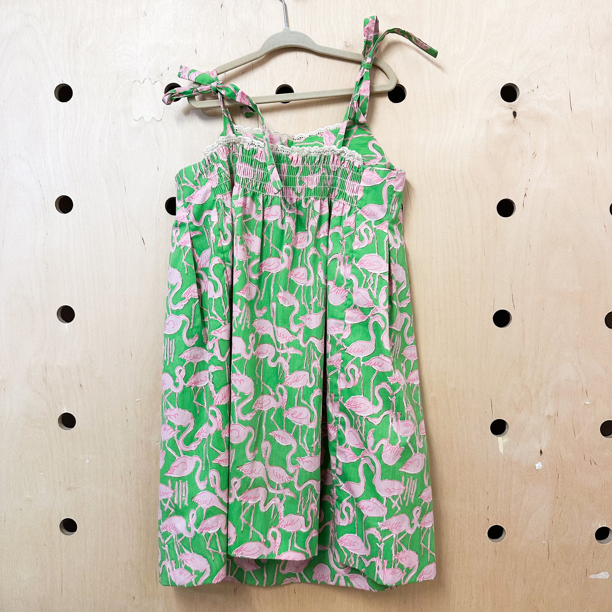 Vintage 1960s Lilly Pulitzer Pink Flamingo Dress / 10x