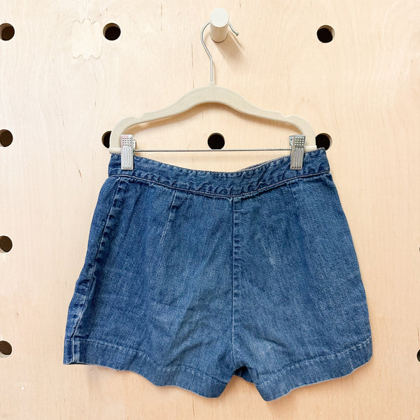 Vintage 1970s Denim Shorts / 7-9yr