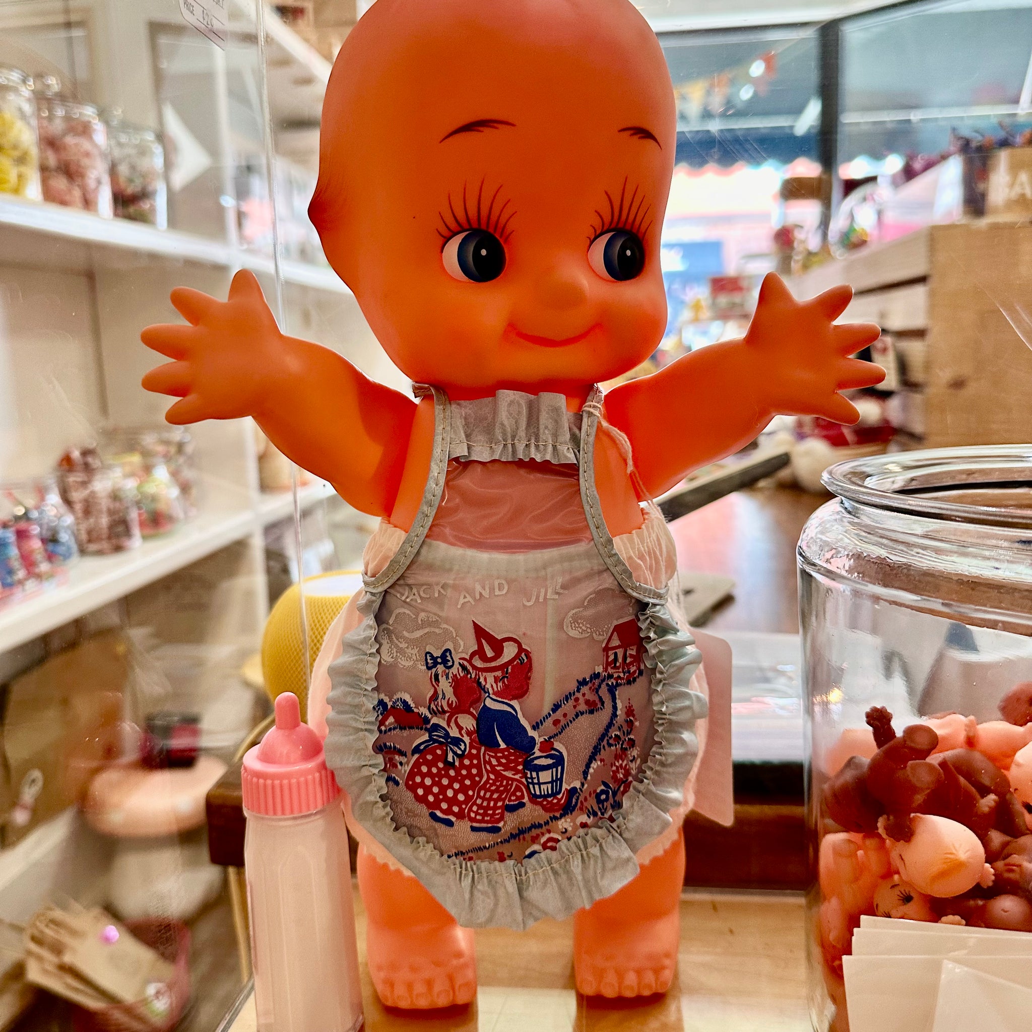 エプロン・三角巾 old kewpie Vintage Apron Vintage 1950s Doll Apron (fits 39cm Kewpie OR Amigas or