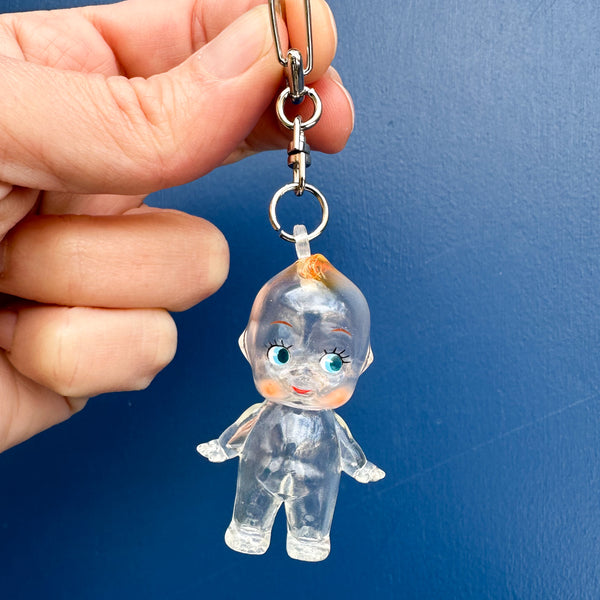 Clear Kewpie Keychain