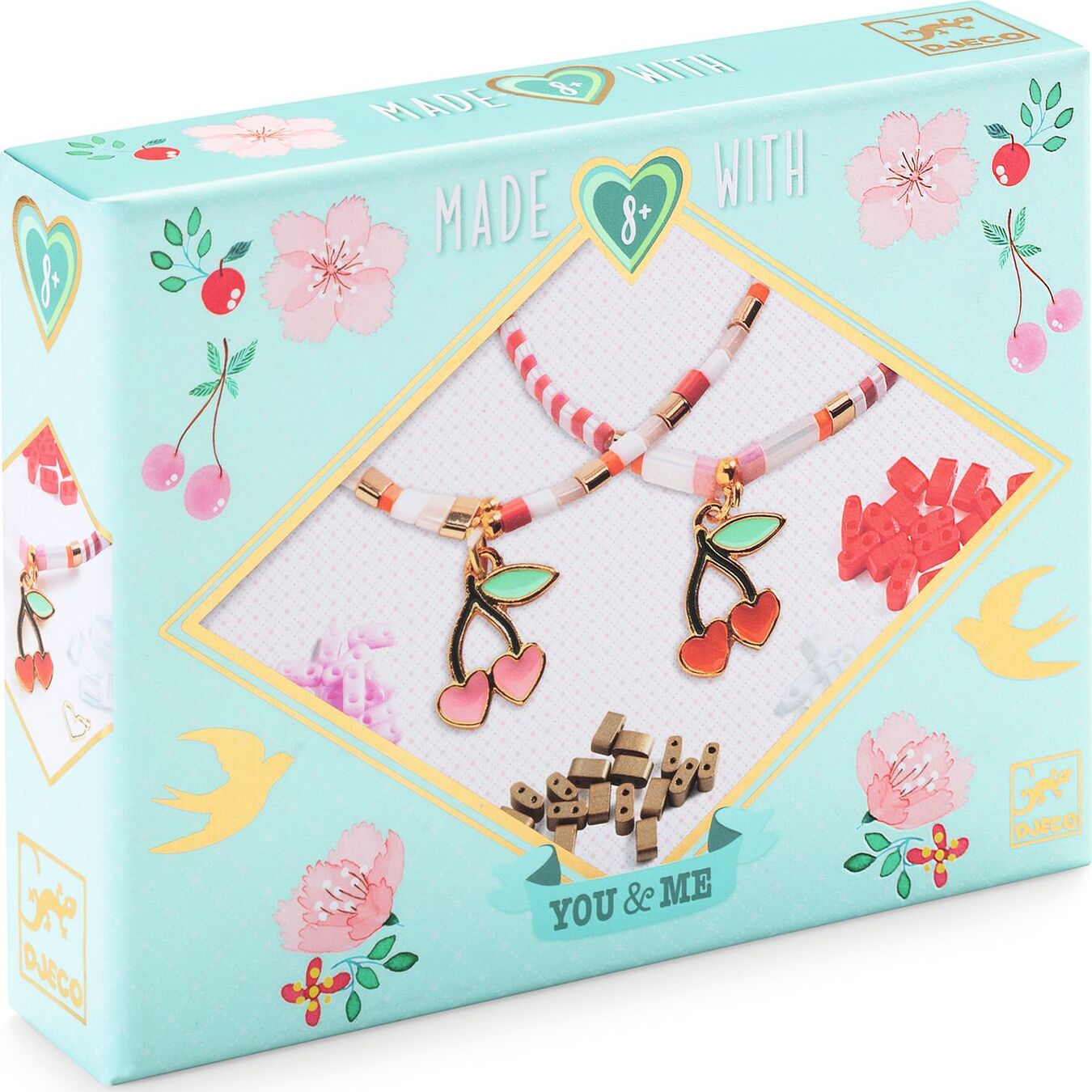 You & Me Bead Jewelry Kit - Tila & Cherries by Djeco