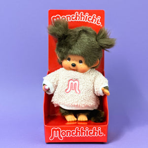 Monchhichi Fuzzy Sweater Girl