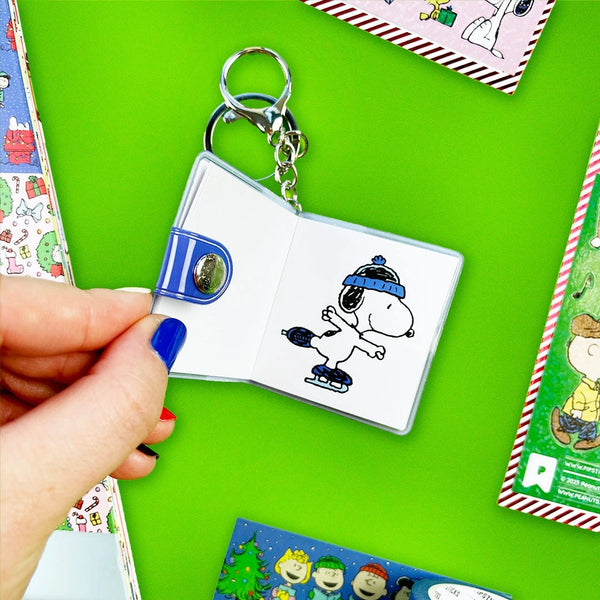 Snoopy Mini Sticker Book Keychain