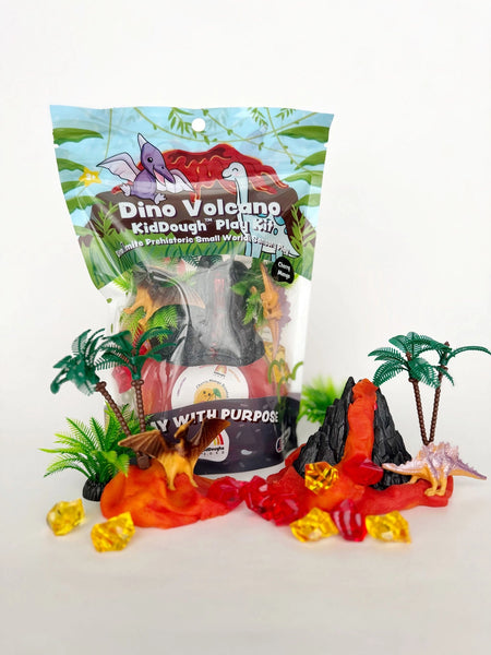 Dino Volcano Play Kit by Earth Grown KidDoughs