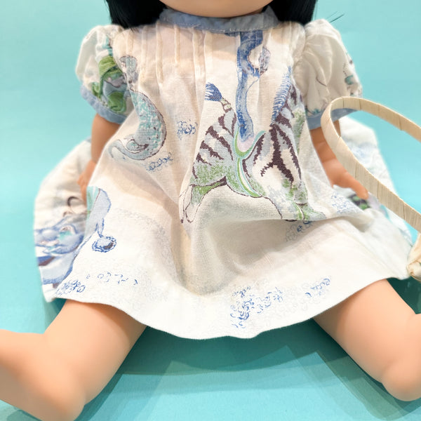 Vintage Doll Circus Print Dress  / fits Minikane Gordis Doll