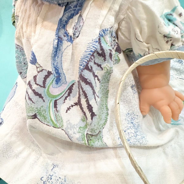 Vintage Doll Circus Print Dress  / fits Minikane Gordis Doll