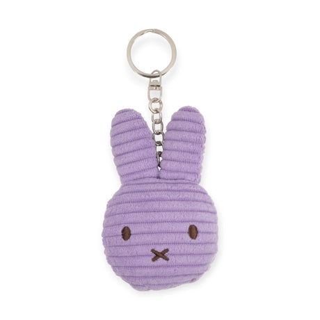 Bon Ton Toys 4” Miffy Keychain Flat Corduroy in lilac