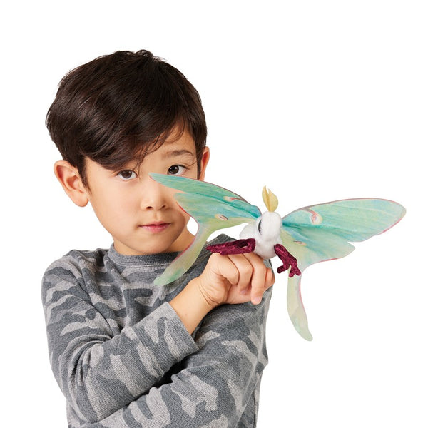 Luna Moth Finger Puppet