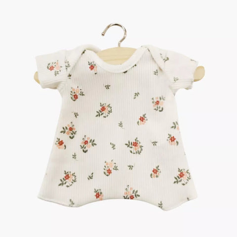 Body Shortie in "Small Flowers Print" for  Minikane Soft-bodied Babies