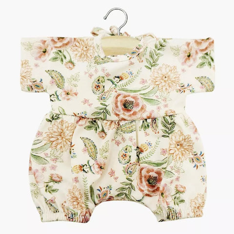 Noa Jersey Romper in “Lili-Rose” print for Minikane Soft- Bodied Babies