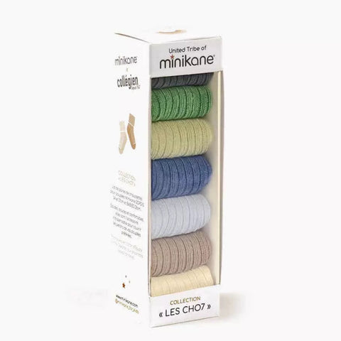 Set of Seven Socks for Minikane Dolls “ Weekly “Les Cho7” Saintes Malo”