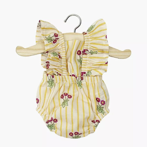 Lou Romper for Minikane Gordis Dolls in Daisy Stripe Print