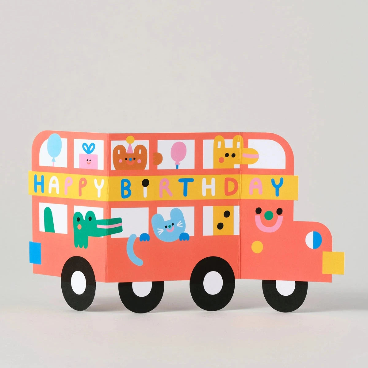 Birthday Bus Fold-Out Card