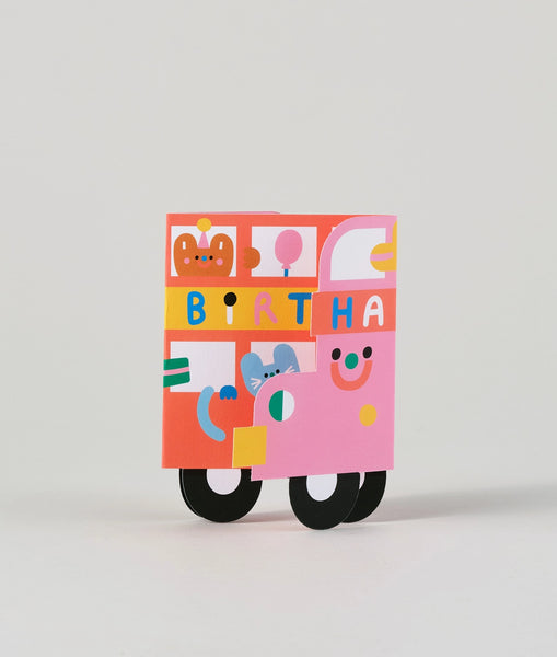 Birthday Bus Fold-Out Card