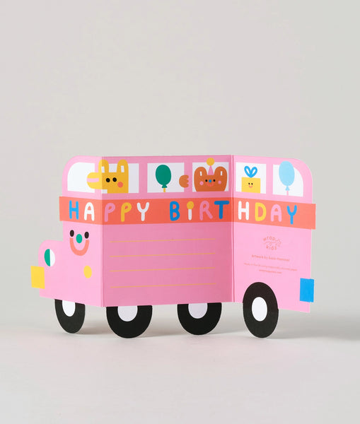 Birthday Bus Fold-Out Card