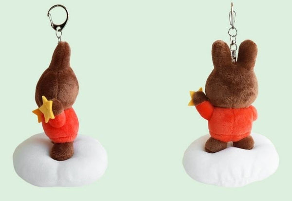 Plush Melanie On A Cloud Keychain