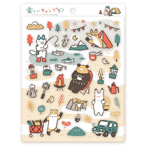 Japanese Sticker Sheets - Fun Camping