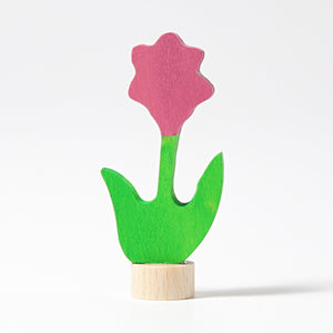Grimm's Decorative Figure: Pink Flower
