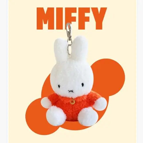 Fluffy Plush Miffy Keychain