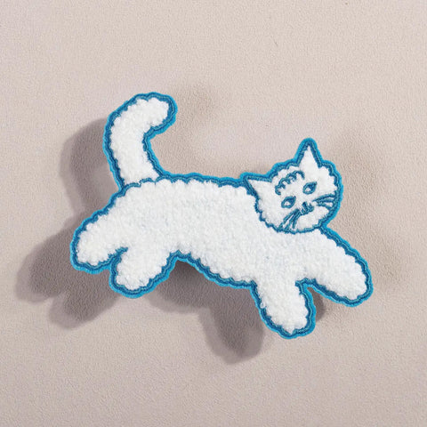 Cloud Chenille Cat Patch