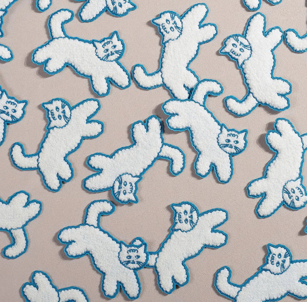 Cloud Chenille Cat Patch