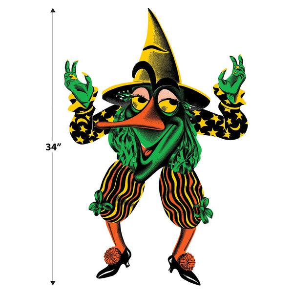 Vintage-Inspired Vintage Halloween Jointed Witch Goblin