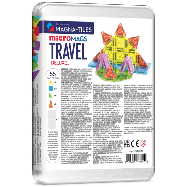 Deluxe Micro-Mags 55 Piece Travel Set from MAGNA-TILES