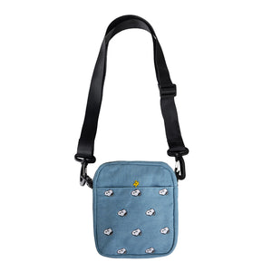 3P4 X Peanuts® - Snoopy Embroidered Crossbody Bag (Denim)