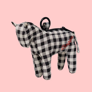 Baggu Horse Charm - Gingham (LIMIT 1 PER CUSTOMER)
