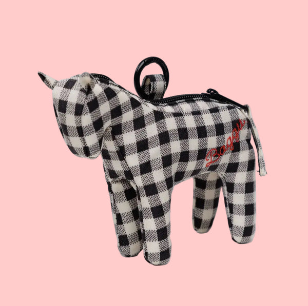 Baggu Horse Charm - Gingham (LIMIT 1 PER CUSTOMER)