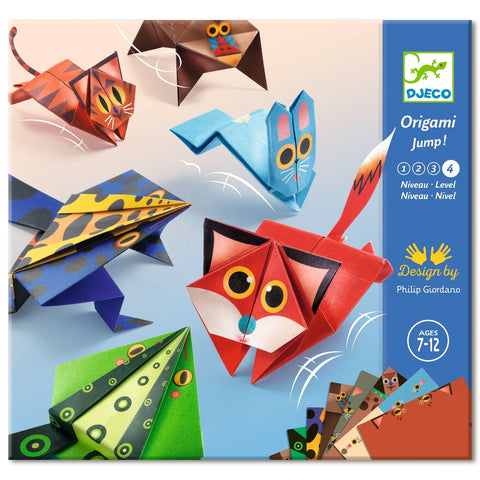 Jumping Animals Origami Paper Craft Kit by Djeco