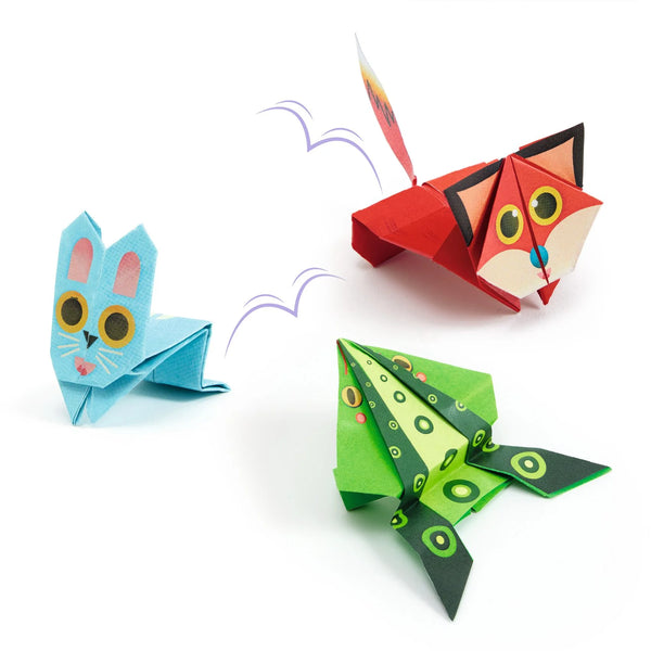 Jumping Animals Origami Paper Craft Kit by Djeco