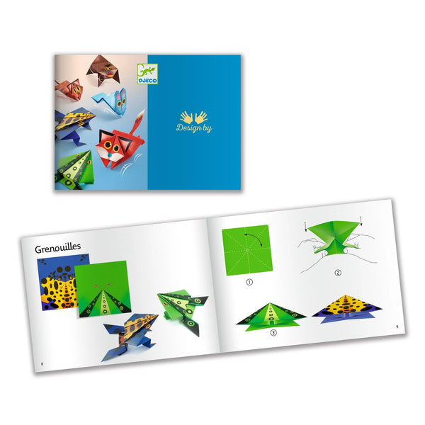 Jumping Animals Origami Paper Craft Kit by Djeco