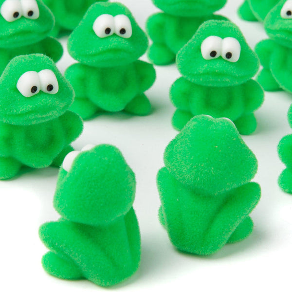 1" Miniature Flocked Frog