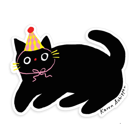 Party Cat Sticker