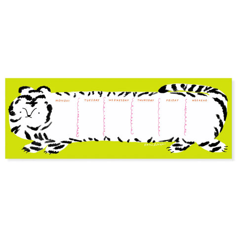 Tilda Tiger Weekly Desk Planner